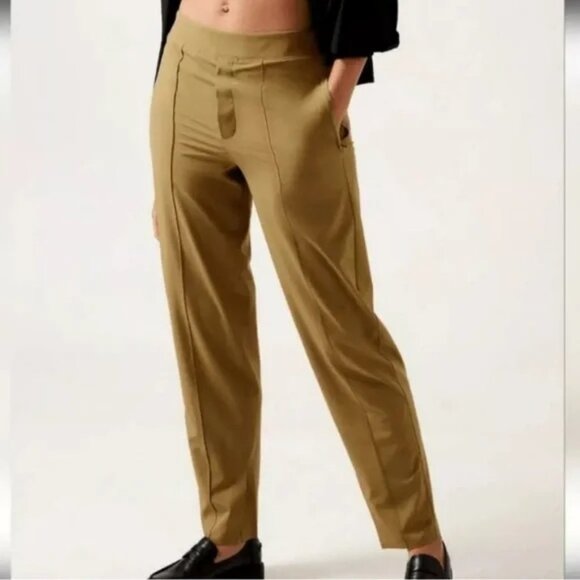 Athleta Pants - Athleta Brooklyn Heights Vienna Size 6 Slim pull on pants polyester stretch